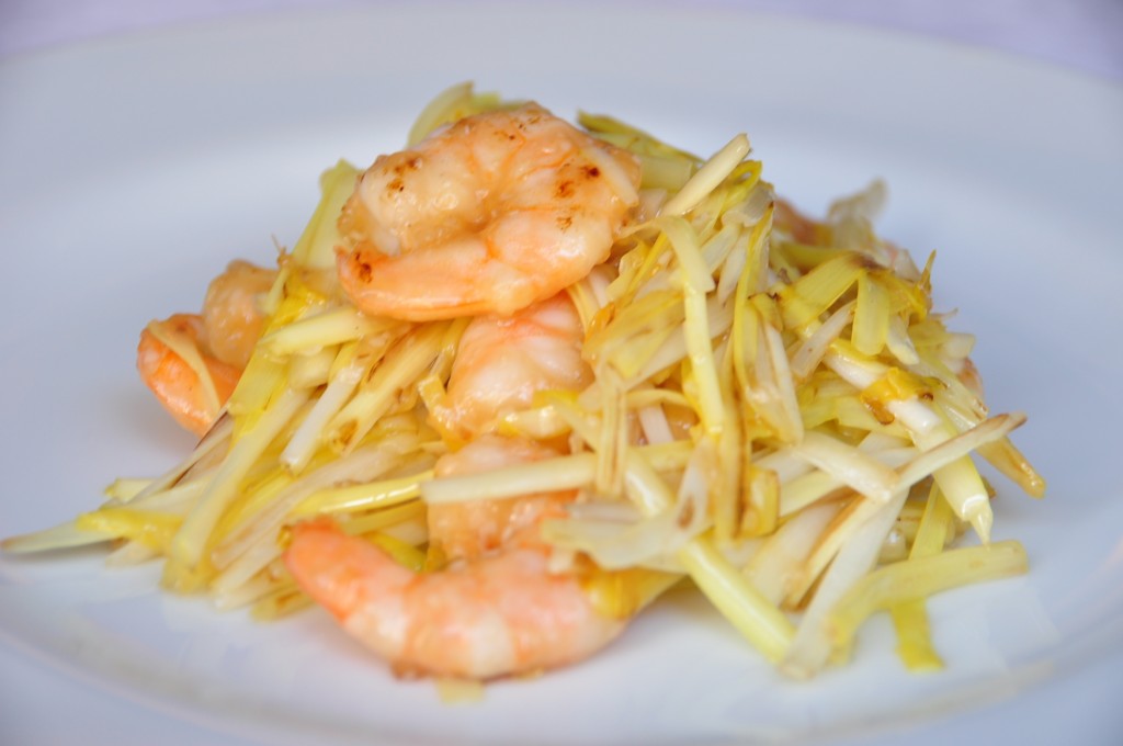 韮黄蝦仁（黄金ニラと海老の塩炒め）