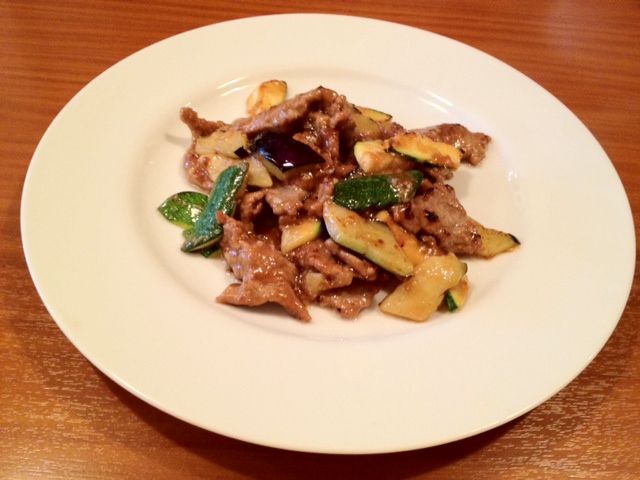 牛肉のオイスターソース炒め 今週のランチ 2018.9.11〜