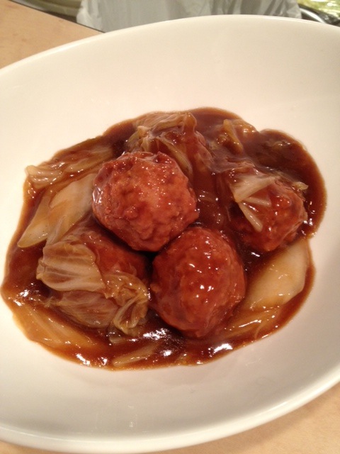肉ダンゴの醤油煮（紅焼丸子）　今週の一品2014.9/24-