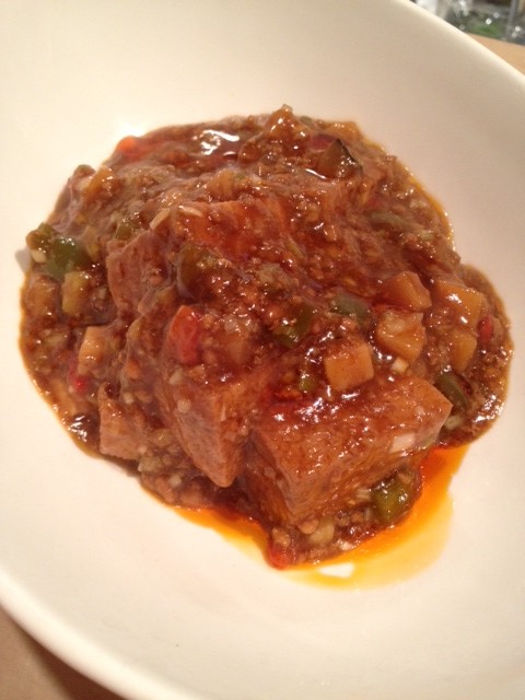 揚げ豆腐の唐辛子煮込み（家常豆腐）　今週の一品