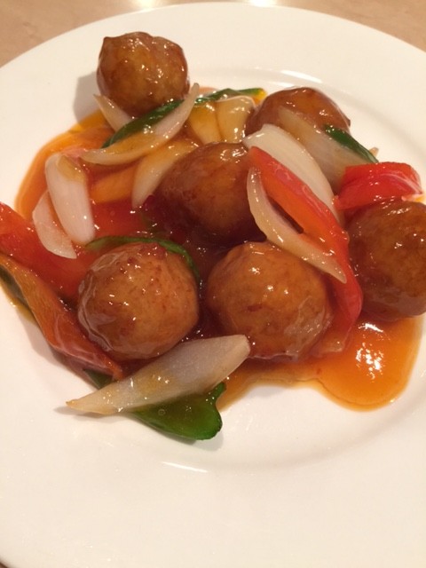 9月12日〜　ランチのおすすめメニュー「肉団子の甘酢ソース」