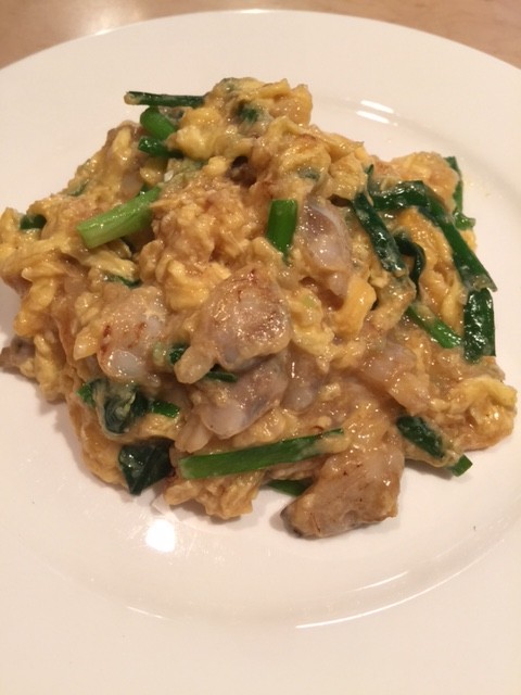 剥きアサリとニラの卵炒め 今週の一品 2018.6.26-